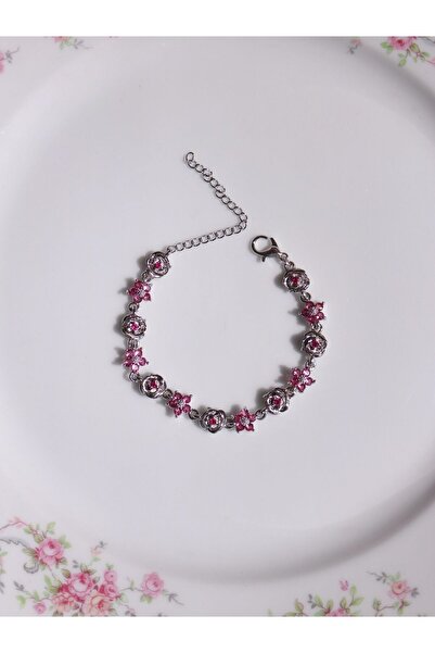 Reorah Collection Delicate Flower Crystal Bracelet