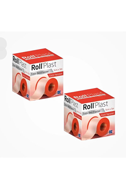 Roll Plast Tıbbi Bez Flaster (Çinko Oksitli Kauçuk Yapışkanlı) 5cm x 5m