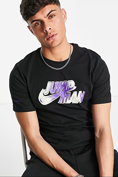 Nike Ανδρικό μπλουζάκι Air Jordan Jumpman SS Crew με γραφικό σχέδιο, casual, ...