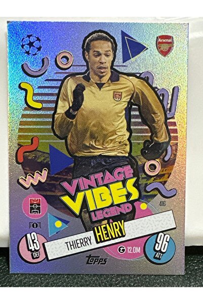 Match Attax Vintage Vibes Legend Thierry Henry Topps