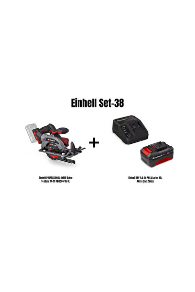 Einhell Set-38 (Einhell Akülü Daire Testere TP-CS 18/136-C Li BL+18V 4,0 Ah A...