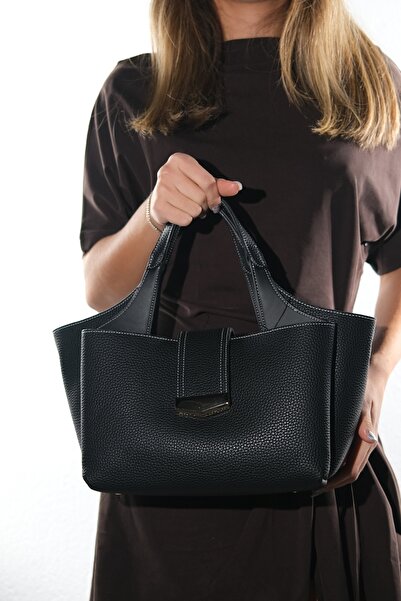 LuviShoes 4004 Μαύρη γυναικεία τσάντα ώμου Floter