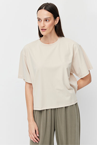 PAULMARK Women's Soft Textured Short T-Shirt