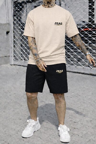 zeag Small Logo Printed Shorts T-Shirt Set
