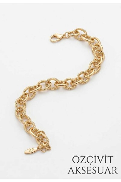 Butik İç İçe Gold Renk Çelik Bileklik Xuping