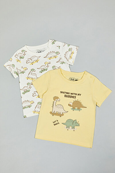 R&B 2 Pack Printed T-Shirts with Short Sleeves