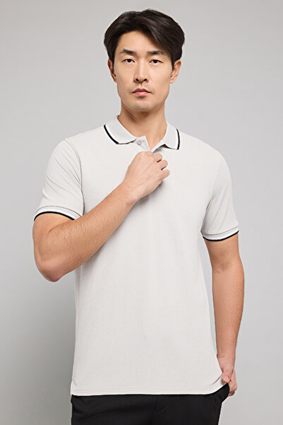 R&B Tipping Detail Polo T-Shirt with Short Sleeves