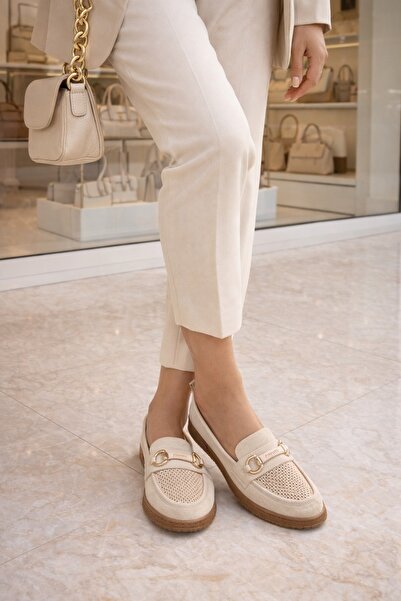 Peta Γυναικείο Loafer με αγκράφα από σουέντ