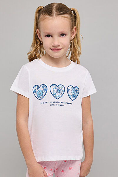 R&B Printed T-Shirt with Crew Neck and Short Sleeves