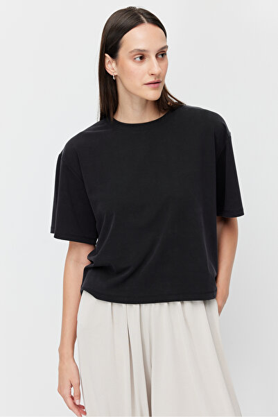 PAULMARK Γυναικείο κοντό μπλουζάκι με απαλή υφή