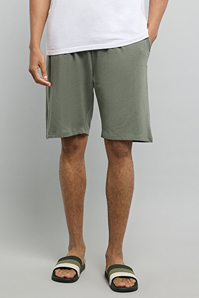 R&B Solid Lounge Shorts with Drawstring Waist