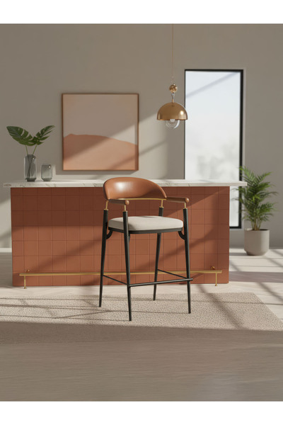 Gazzini Furniture Valen Metal Bar Sandalyesi