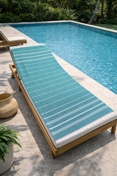LaraLisa Striped 100% Cotton 90X180 cm Peshtemal Beach Bath Towel