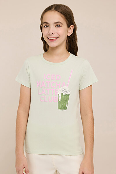 R&B Printed T-Shirt with Crew Neck and Short Sleeves