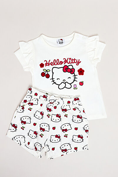 R&B Hello Kitty Print T-Shirt and Shorts Set