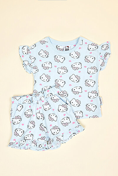 R&B Hello Kitty Print T-Shirt and Shorts Set