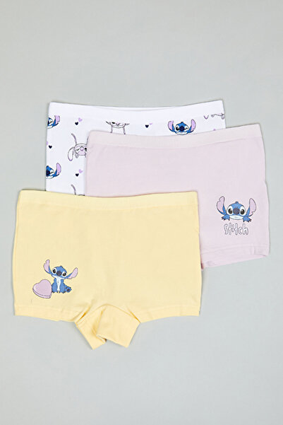 R&B 3 Pack Stitch Print Boyshorts