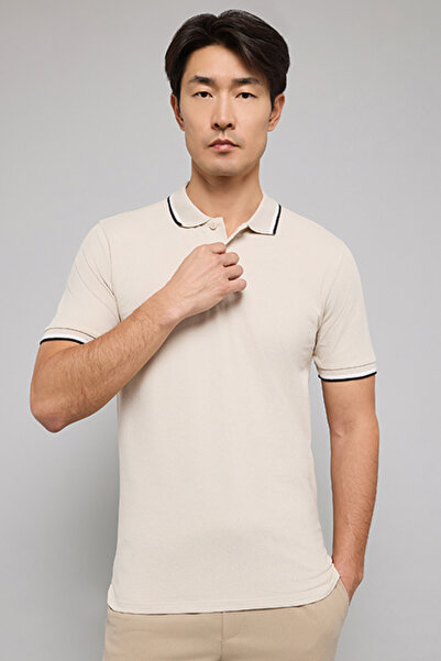 R&B Tipping Detail Polo T-Shirt with Short Sleeves