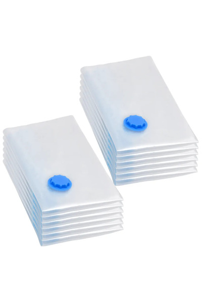 vidaxl Σακούλες Αποθήκευσης Ρούχων Κενού Αέρος 10 Τεμάχια 80 x 60 εκ.