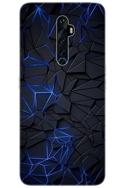 Ceppare Oppo Reno 2Z (CPH1951) Uyumlu Kılıf Desen Baskılı Silikon Prizmatik T...
