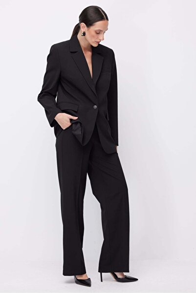 PAULMARK Παντελόνι - Μαύρο - Regular