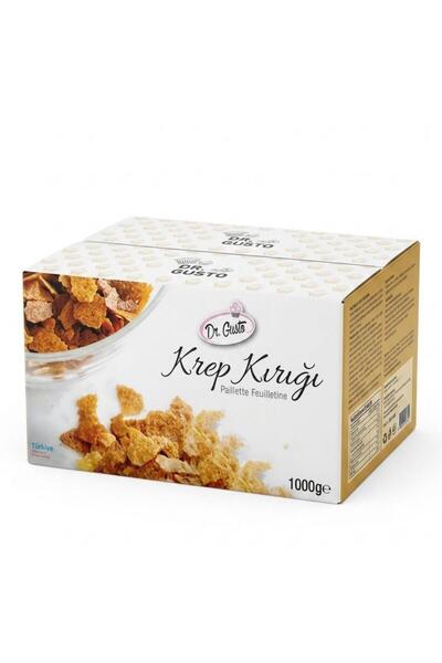 DRGUSTO Krep Kırığı Çikolatalı 1 KG – Pastacılık ve Tatlı Süsleme Ürünü