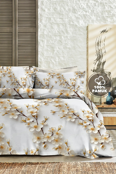 MonoHome %100 Pamuk Percale Nevresim Takımı – Premium Koleksiyon | Jasmin
