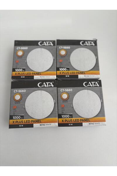 Cata CT-5660 10W 1000LM ÇERÇEVESİZ AYARLANABİLİR ÖLÇÜ BEYAZ İŞİK 4 ADET