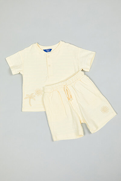 R&B Embroidered T-Shirt and Shorts Set