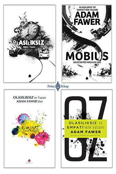 April Yayıncılık Olasılıksız + Mobius + Empati + Oz / Adam Fawer / 4 Kitap Set