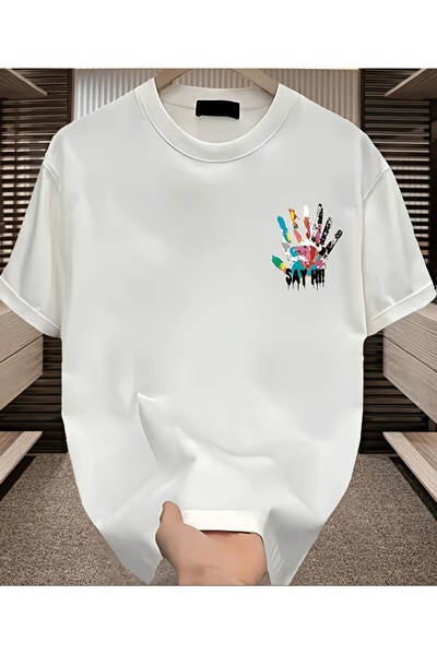 yiou trendy clothing تي شيرت رجالي، تصميم صيفي جديد وعصري بطباعة مميزة من الق...
