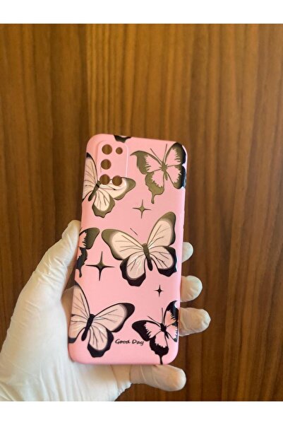 Newon OPPO A72 KELEBEK BASKILI İÇİ KADİFE SİLİKON TELEFON KILIFI