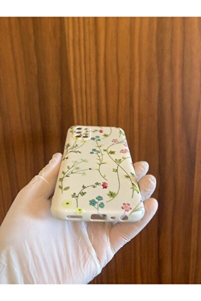 Newon OPPO A72 SARMAŞIK ÇİÇEK BASKILI İÇİ KADİFE SİLİKON TELEFON KILIFI