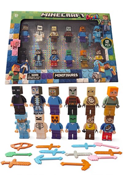 Minecraft x Reserved 12 Model Figure Toy Maykıraft