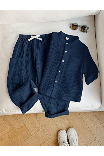 FLOWER BABY Organik pamuklu çift katlı müslin bebek çocuk alt üst takım cocuk...