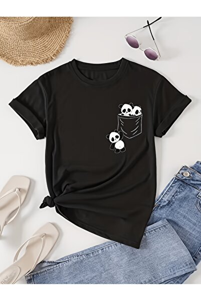 yiou trendy clothing تي شيرت جينسيركو للجنسين بتصميم جيب على شكل باندا لطيف، ...