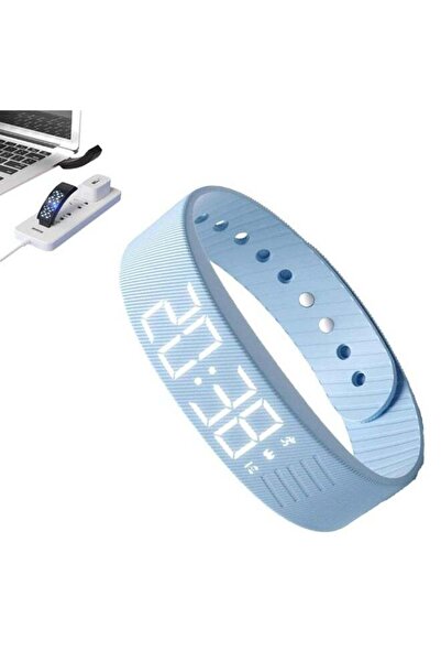 Arabest Blue Smart Watch Wristband,Snooze-Free Vibration Alarm,Waterproof,Ste...