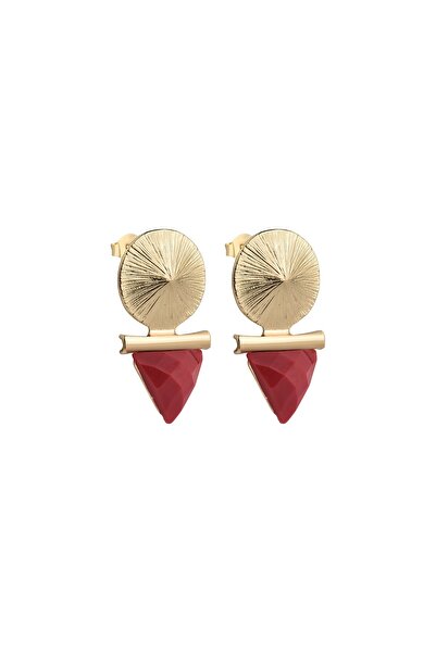 CAL'S Red Gold Earrings