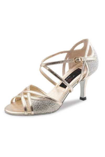 Werner Kern Pantofi dans femei Rose Argintiu piele naturala toc 6 cm