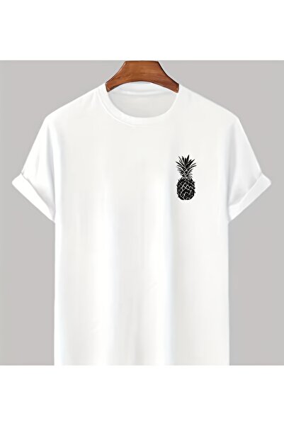 yiou trendy clothing تي شيرت نقي بأكمام قصيرة مع طباعة