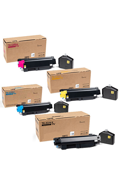 Plusprint Kyocera TK-5370 / Kyocera Ecosys PA3500cx 4 RENK CMYK Toner Seti