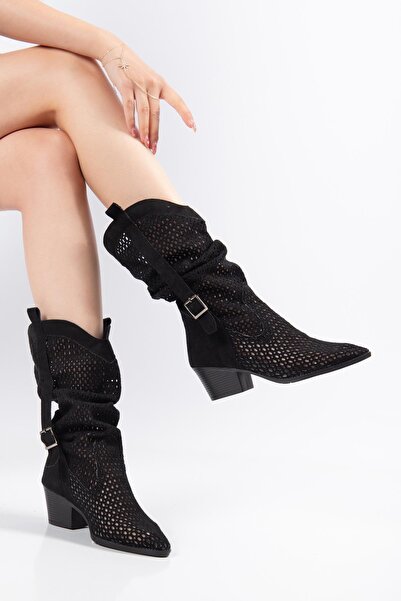 SUİNS SHOES Γυναικείες διάτρητες καλοκαιρινές μπότες Western της Suins Wazy M...