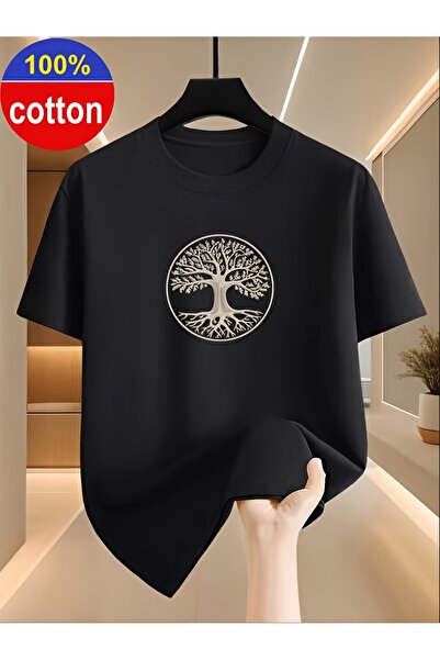 yiou trendy clothing 100% قطن، تي شيرت صيفي للرجال بأكمام قصيرة، تي شيرت بنمط...
