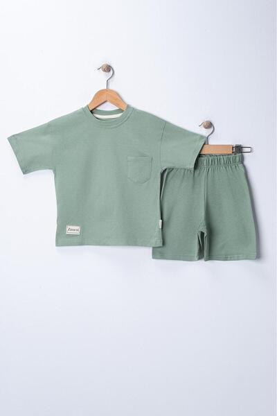 ZİMEXİ 3-4-5-6 Years 100% Cotton Pocket Detail Embroidered Shorts for Boys