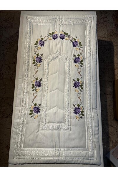 Vinezza Home Collection Dowry 6 Piece Floral Embroidered Etamine Prayer Rug Set Bundle Set