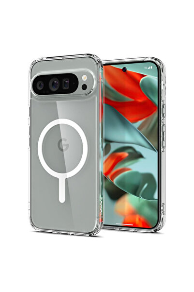 Spigen Υπερ-υβριδικό OneTap Μεταλλικό Δαχτυλίδι MagSafe, λευκό - Google Pixel...