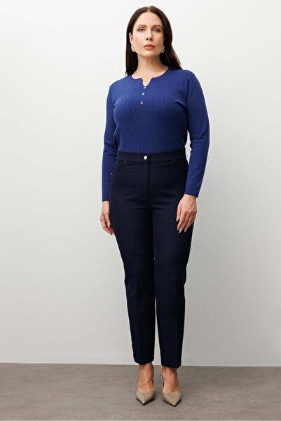 Moda İlgi Modailgi Elastic Waist Five-Pocket Skinny Leg Trousers-30518