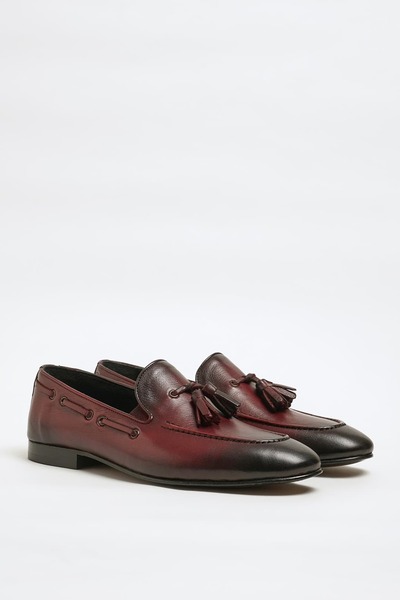 Faruk balkanas Tokyo Model Genuine Natural Leather Leather Sole Loafer Shoes