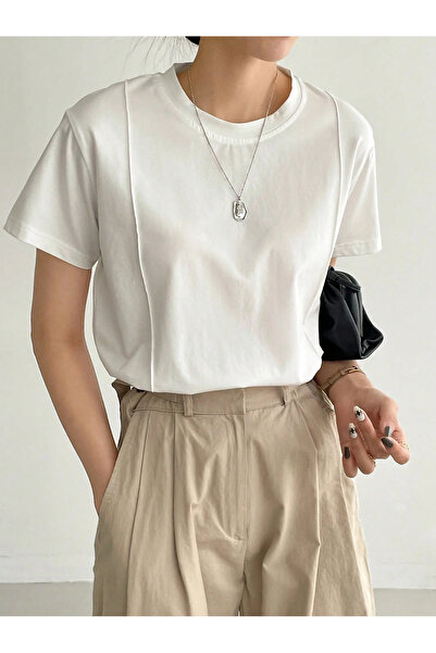 COOL TARZ Γυναικείο μπλουζάκι με λεπτομέρεια στο μπροστινό μέρος και λαιμόκοψ...