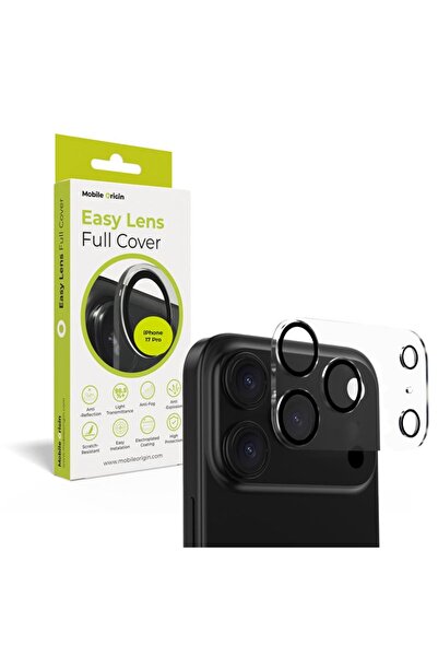 Mobile Origin Easy Lens πλήρης κάλυψη, διαφανές - iPhone 17 Pro / 17 Pro Max